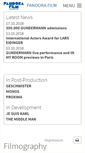 Mobile Screenshot of pandorafilm.com